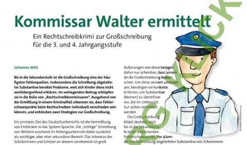 Rechtschreibkrimi "Kommissar Walter ermittelt"